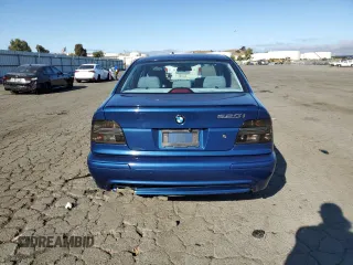 2001 BMW 5 Series 525iA with VIN WBADT43411GF55207, listed as a Copart auction lot 72247264 with 129,965 mi miles and Salvage Title. Bid and sale history available at carsss.com. Image 6.
