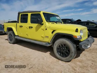2023 Jeep Gladiator Overland with VIN 1C6HJTFG7PL564945, listed as a Copart auction lot 55837975 with 35,693 mi miles and Salvage title. Bid and sale history available at DreamBid. Image 4.