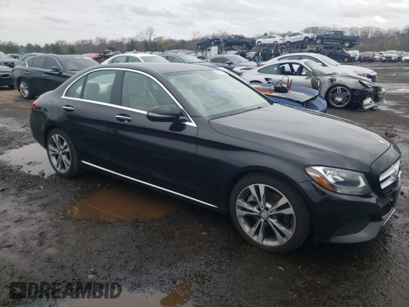 2017 Mercedes-Benz C C 300 with VIN 55SWF4JB9HU196631, listed as a Copart auction lot 52752505 with 84,367 mi miles and Salvage Title. Bid and sale history available at carsss.com. Image 4.