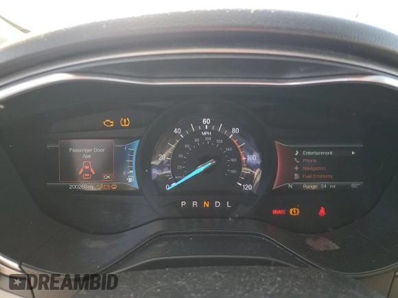 2019 Ford Fusion SE with VIN 3FA6P0LU7KR226789, listed as a Copart auction lot 48867755 with 200,260 mi miles and Clean Title. Bid and sale history available at DreamBid. Image 9.