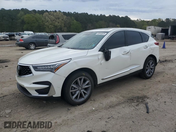 2019 Acura RDX w/Technology Pkg with VIN 5J8TC1H52KL001437, listed as a Copart auction lot 45544523 with 51,343 mi miles. Bid and sale history available at carsss.com. Image 1.