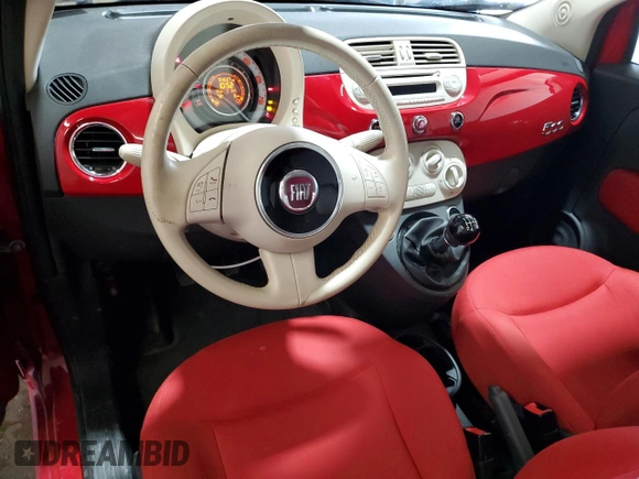 2012 FIAT 500 Pop with VIN 3C3CFFAR0CT243198, listed as a Copart auction lot 63317325 with 54,537 mi miles and Salvage title. Bid and sale history available at DreamBid. Image 8.