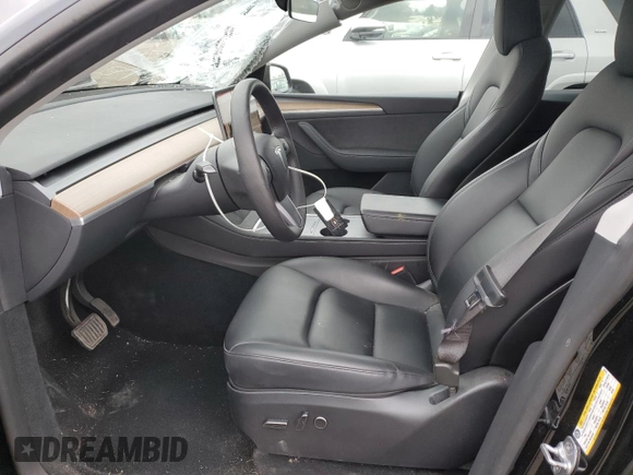 2023 Tesla Model Y Long Range with VIN 7SAYGDEE1PA150771, listed as a Copart auction lot 81805194 with 23,718 mi miles and Salvage Title. Bid and sale history available at DreamBid. Image 7.