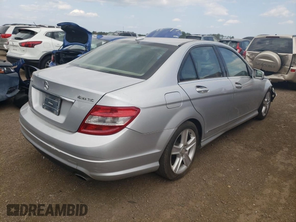 2011 Mercedes-Benz C 300 Sport with VIN WDDGF8BB2BR141277, listed as a Copart auction lot 67914464 with 142,836 mi miles and Salvage title. Bid and sale history available at DreamBid. Image 3.