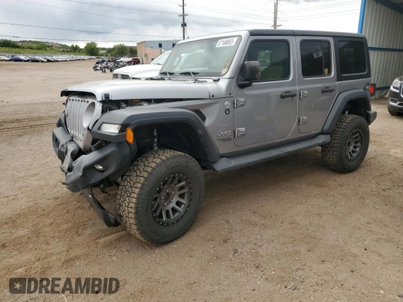 2018 Jeep Wrangler Unlimited Sport S с VIN 1C4HJXDG7JW138049, выставлен на аукционе Copart как лот 57168065 с пробегом 53 267 миль миль и Списание • Salvage title. История ставок и продаж доступна на DreamBid. Изображение 1.