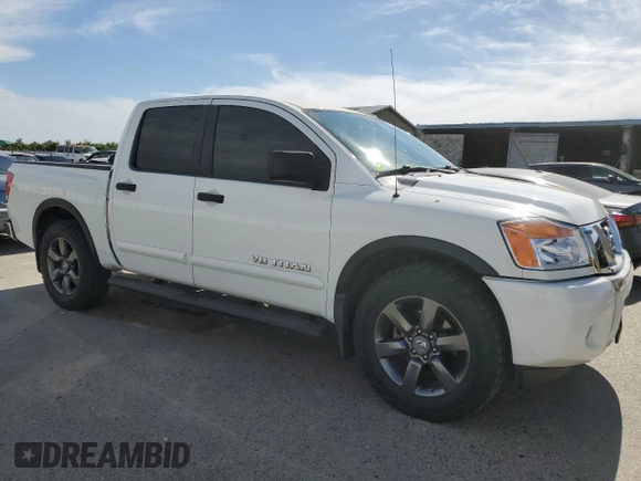 2015 Nissan Titan SE with VIN 1N6AA0ED5FN514397, listed as a Copart auction lot 58356325 with 70,102 mi miles and Salvage title. Bid and sale history available at DreamBid. Image 4.