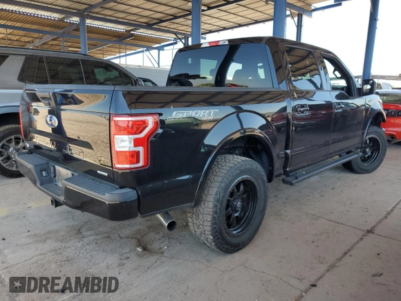 2020 Ford F-150 XL with VIN 1FTEW1EP0LKE96622, listed as a Copart auction lot 61238555 with 52,527 mi miles and Salvage title. Bid and sale history available at DreamBid. Image 3.