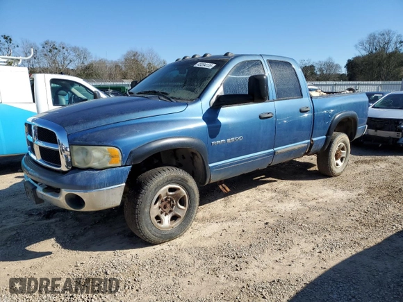 2003 Dodge Ram 2500 ST with VIN 3D7KU28C53G851773, listed as a Copart auction lot 45394135 with 274,165 mi miles and Clean Title. Bid and sale history available at carsss.com. Image 1.