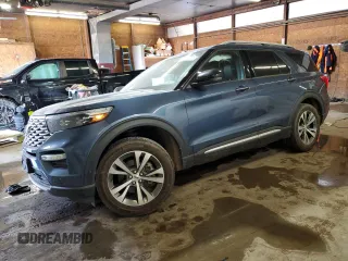 2020 Ford Explorer Platinum with VIN 1FM5K8HC8LGA89398, listed as a Copart auction lot 62189925 with 34,082 mi miles and Salvage title. Bid and sale history available at DreamBid. Image 1.