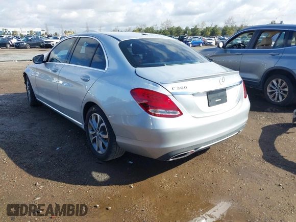 2016 Mercedes-Benz C C 300 with VIN 55SWF4JB6GU133923, listed as a IAAI auction lot 41720355 with 63,209 mi miles. Bid and sale history available at carsss.com. Image 3.