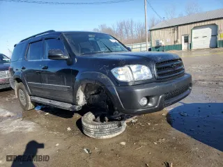2004 Toyota Sequoia Limited with VIN 5TDZT38A74S236628, listed as a Copart auction lot 89328055 with 160,995 mi miles and Salvage Title. Bid and sale history available at carsss.com. Image 4.
