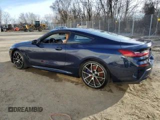 2021 BMW 8 Series 840i with VIN WBAAE4C08MCF60099, listed as a Copart auction lot 39080043 with 6,633 mi miles. Bid and sale history available at carsss.com. Image 2.