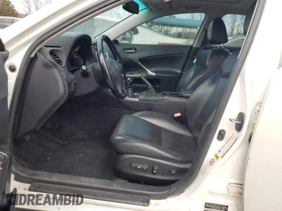 2008 Lexus IS 250 with VIN JTHBK262182063615, listed as a Copart auction lot 44211525 with 147,433 mi miles and Salvage Title. Bid and sale history available at DreamBid. Image 7.
