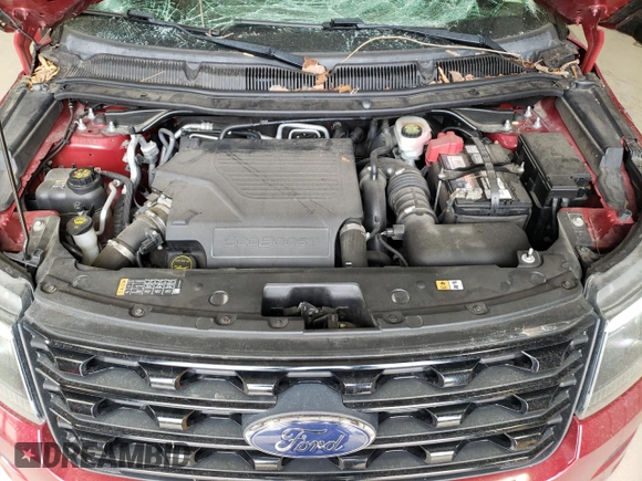 2017 Ford Explorer Sport with VIN 1FM5K8GTXHGB49173, listed as a Copart auction lot 49071435 with 95,966 mi miles and Salvage Title. Bid and sale history available at DreamBid. Image 12.