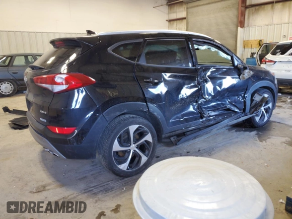 2018 Hyundai Tucson Sport with VIN KM8J33AL5JU800613, listed as a Copart auction lot 45582325 with 54,289 mi miles and Salvage Title. Bid and sale history available at carsss.com. Image 3.