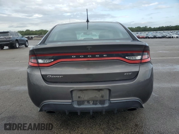2015 Dodge Dart GT with VIN 1C3CDFEB8FD118821, listed as a Copart auction lot 64459445 with 122,870 mi miles and Salvage title. Bid and sale history available at DreamBid. Image 6.