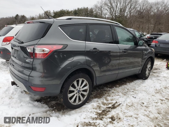 2017 Ford Escape Titanium with VIN 1FMCU9J99HUA07113, listed as a Copart auction lot 45273635 with 150,480 mi miles and Clean Title. Bid and sale history available at carsss.com. Image 3.