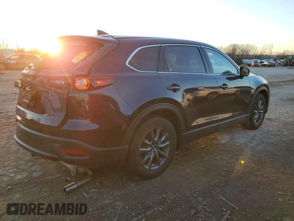 2022 Mazda CX-9 Touring with VIN JM3TCBCY4N0602027, listed as a Copart auction lot 85260034 with 27,407 mi miles and Salvage Title. Bid and sale history available at carsss.com. Image 3.