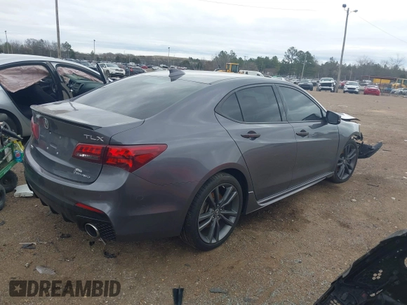 2018 Acura TLX w/A-SPEC Pkg with VIN 19UUB3F60JA003602, listed as a IAAI auction lot 41493147 with 92,060 mi miles and . Bid and sale history available at DreamBid. Image 4.