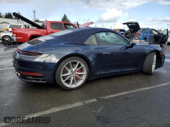 2020 Porsche 911 Carrera S with VIN WP0CB2A95LS263724, listed as a Copart auction lot 86216324 with 29,737 mi miles and Salvage Title. Bid and sale history available at DreamBid. Image 3.