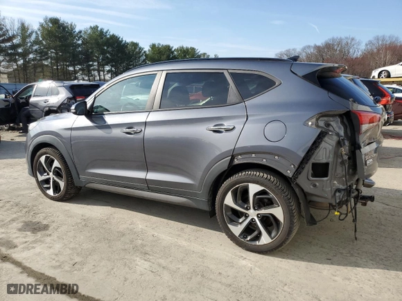 2016 Hyundai Tucson Limited with VIN KM8J3CA20GU203899, listed as a Copart auction lot 50232195 with 91,585 mi miles and Salvage Title. Bid and sale history available at carsss.com. Image 2.