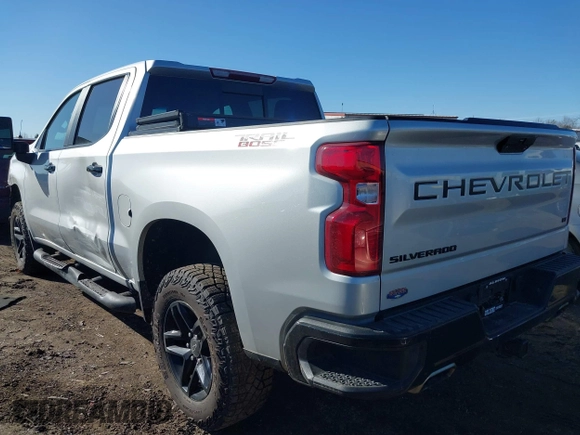 2022 Chevrolet Silverado 1500 LT Trail Boss with VIN 1GCPYFED5NZ121454, listed as a IAAI auction lot 41727229 with 42,302 mi miles and . Bid and sale history available at DreamBid. Image 3.