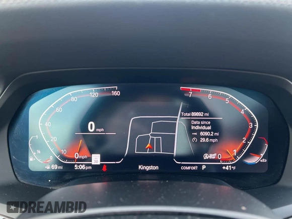 2020 BMW X7 xDrive40i z VIN 5UXCW2C05L9B60363, wystawiony jako IAAI lot #41808059 z przebiegiem 89 893 mil mil oraz . Historia ofert i sprzedaży dostępna na DreamBid. Obrazek 7.