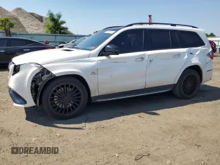 2017 Mercedes-Benz GLS 63 AMG with VIN 4JGDF7FE7HA817589, listed as a Copart auction lot 60406714 with 46,213 mi miles and Salvage Title. Bid and sale history available at DreamBid. Image 1.