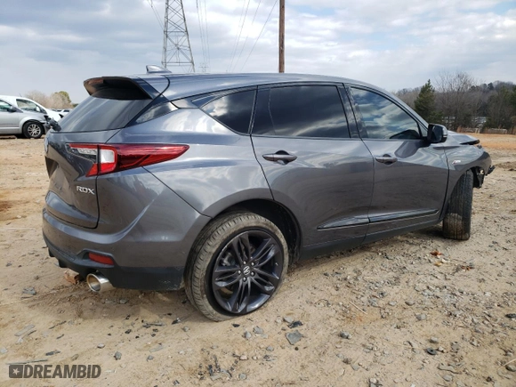 2019 Acura RDX w/A-Spec Pkg with VIN 5J8TC1H66KL014684, listed as a Copart auction lot 42556565 with 96,793 mi miles and Salvage Title. Bid and sale history available at carsss.com. Image 3.