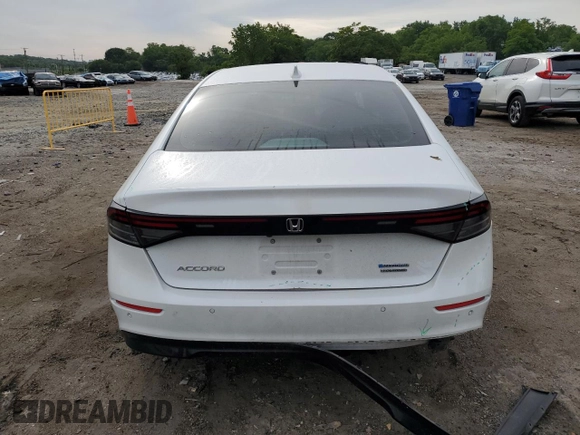 2024 Honda Accord Touring with VIN 1HGCY2F88RA027566, listed as a Copart auction lot 58067345 with 61,654 mi miles and Salvage title. Bid and sale history available at DreamBid. Image 6.