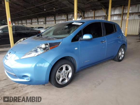 2011 Nissan LEAF SL with VIN JN1AZ0CPXBT001891, listed as a Copart auction lot 87545915 with 100,430 mi miles and Clean Title. Bid and sale history available at carsss.com. Image 1.