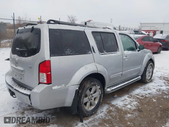 2010 Nissan Pathfinder SE with VIN 5N1AR1NB3AC607256, listed as a IAAI auction lot 41308001 with 194,457 mi miles and . Bid and sale history available at DreamBid. Image 4.