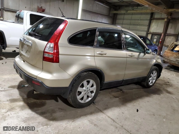 2008 Honda CR-V EX-L with VIN 5J6RE48778L029369, listed as a Copart auction lot 46718635 with 72,483 mi miles and Salvage Title. Bid and sale history available at carsss.com. Image 3.