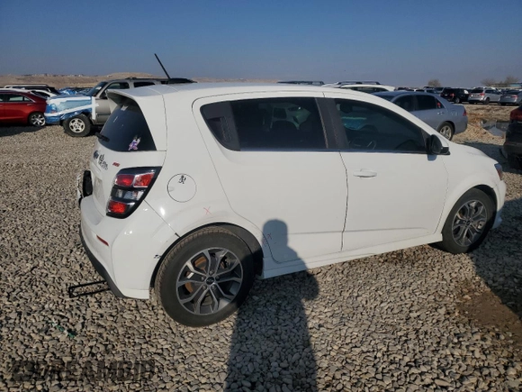 2019 Chevrolet Sonic LT with VIN 1G1JD6SB3K4114377, listed as a Copart auction lot 82630594 with 120,916 mi miles and Salvage title. Bid and sale history available at DreamBid. Image 3.