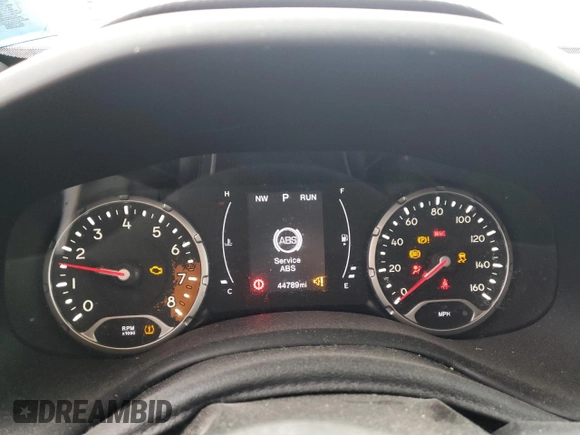 2018 Jeep Renegade Sport with VIN ZACCJBAB2JPJ01832, listed as a Copart auction lot 52208845 with 44,789 mi miles and Salvage Title. Bid and sale history available at DreamBid. Image 9.