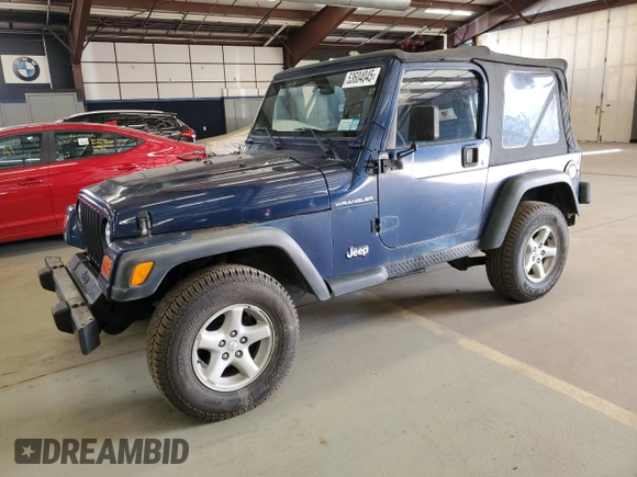 2002 Jeep Wrangler SE with VIN 1J4FA29PX2P749203, listed as a Copart auction lot 53604045 with 152,410 mi miles and Clean Title. Bid and sale history available at carsss.com. Image 1.