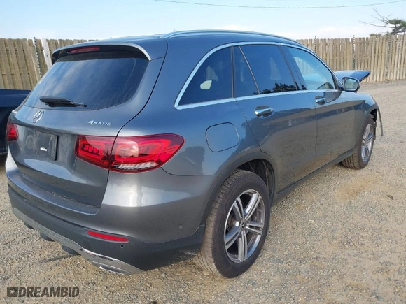 2021 Mercedes-Benz GLC with VIN W1N0G8EB8MF871762, listed as a IAAI auction lot 41835783 with 55,975 mi miles. Bid and sale history available at carsss.com. Image 4.