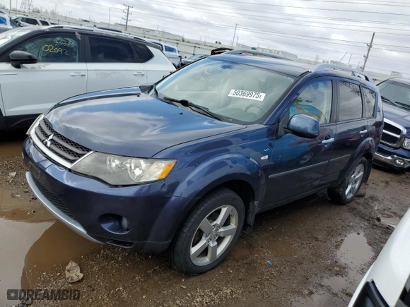 2008 Mitsubishi Outlander XLS with VIN JA4MT41X48Z016263, listed as a Copart auction lot 50369975 with 185,898 mi miles and Salvage Title. Bid and sale history available at carsss.com. Image 1.