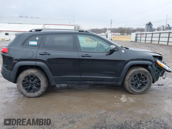 2016 Jeep Cherokee Trailhawk with VIN 1C4PJMBS6GW113069, listed as a IAAI auction lot 41757725 with 125,029 mi miles. Bid and sale history available at carsss.com. Image 14.