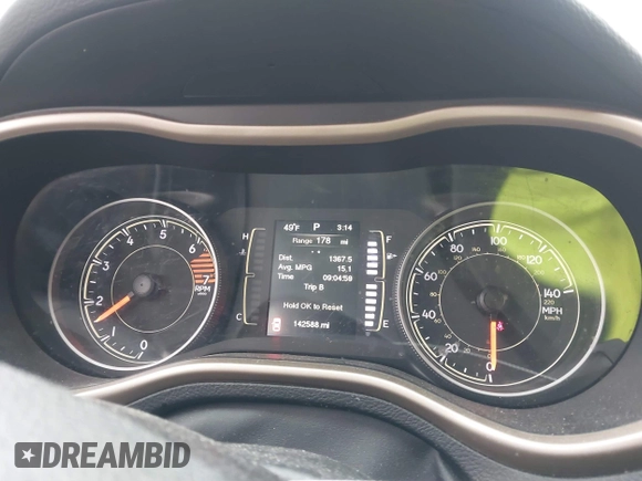 2016 Jeep Cherokee Altitude with VIN 1C4PJLAB8GW108225, listed as a IAAI auction lot 41664092 with 142,588 mi miles and . Bid and sale history available at DreamBid. Image 7.