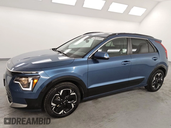 2023 Kia Niro Wind with VIN KNDCR3L1XP5036557, listed as a Copart auction lot 52805055 with 56,357 mi miles and Salvage Title. Bid and sale history available at carsss.com. Image 1.