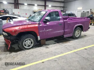 1997 Dodge Dakota with VIN 1B7FL26X3VS252323, listed as a Copart auction lot 51695565 with 170,172 mi miles and Salvage Title. Bid and sale history available at carsss.com. Image 1.