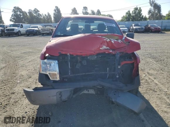 2014 Ford F-150 XL with VIN 1FTMF1CM7EKE41673, listed as a Copart auction lot 55692625 with 48,483 mi miles and Salvage title. Bid and sale history available at DreamBid. Image 5.