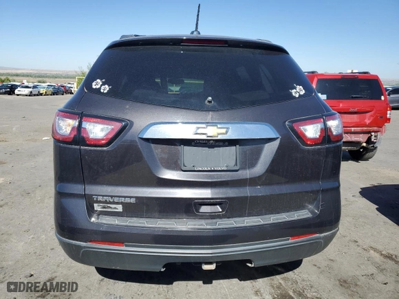 2017 Chevrolet Traverse LS with VIN 1GNKRFED4HJ259665, listed as a Copart auction lot 52230124 with 147,939 mi miles and Salvage Title. Bid and sale history available at carsss.com. Image 6.