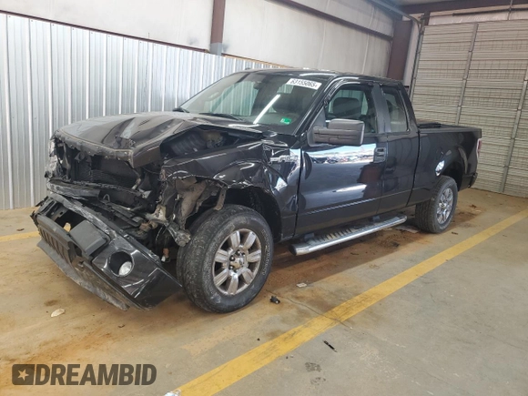 2013 Ford F-150 XL with VIN 1FTFX1EFXDFC70705, listed as a Copart auction lot 63155065 with 123,584 mi miles and Salvage title. Bid and sale history available at DreamBid. Image 1.