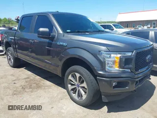 2019 Ford F-150 XL with VIN 1FTEW1E47KKD25077, listed as a IAAI auction lot 42094932 with 108,972 mi miles and . Bid and sale history available at DreamBid. Image 1.