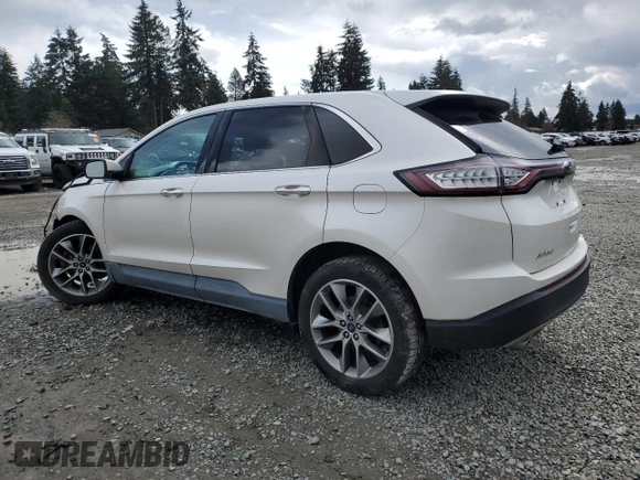 2017 Ford Edge Titanium with VIN 2FMPK4K97HBB45022, listed as a Copart auction lot 49008535 with 58,067 mi miles and Salvage Title. Bid and sale history available at carsss.com. Image 2.