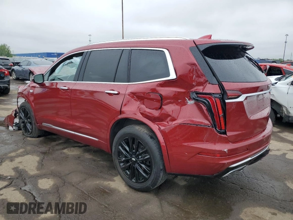 2022 Cadillac XT6 Premium Luxury with VIN 1GYKPDRS6NZ150451, listed as a Copart auction lot 57636235 with 43,553 mi miles and Clean title. Bid and sale history available at DreamBid. Image 2.