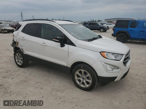 2020 Ford EcoSport SE with VIN MAJ6S3GL3LC313669, listed as a Copart auction lot 53001735 with 66,316 mi miles and Salvage Title. Bid and sale history available at carsss.com. Image 4.