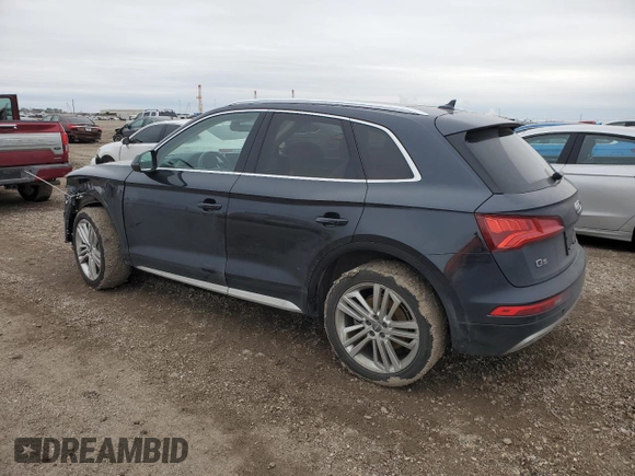2018 Audi Q5 Premium Plus with VIN WA1BNAFY9J2216877, listed as a Copart auction lot 45960705 with 92,753 mi miles and Salvage Title. Bid and sale history available at carsss.com. Image 2.